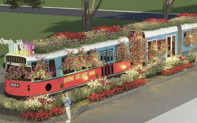 The 3rd Ho Chi Minh City Flower Festival - 2025 with the theme "Multi-colored Train". Photo: BTCCC