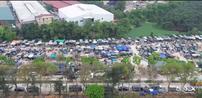 Bắc Ninh vào cuộc xử lý khu chợ trái phép quy mô lớn giữa thành phố
