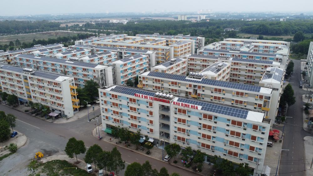 Binh Duong adjusts land allocation to Becamex IDC at the social housing project in Dinh Hoa area. Photo: Dinh Trong