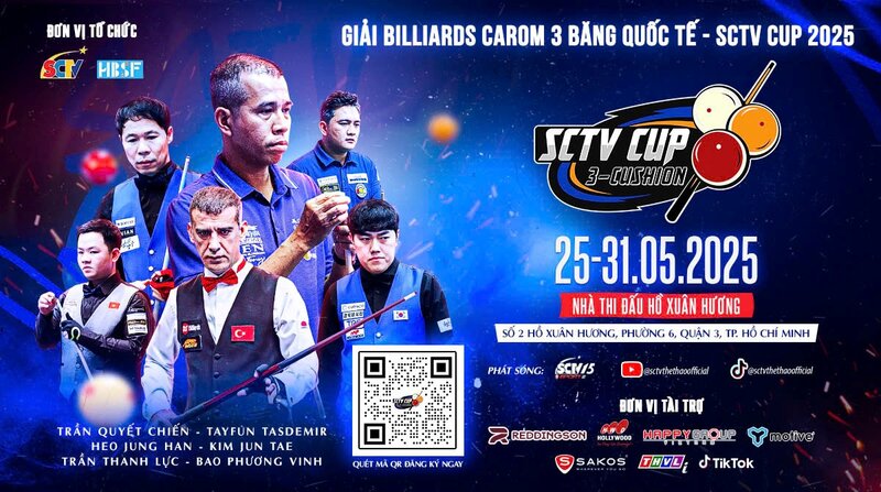 The superstar billiards team gathered at the SCTV Cup 2025. Photo: SCTV