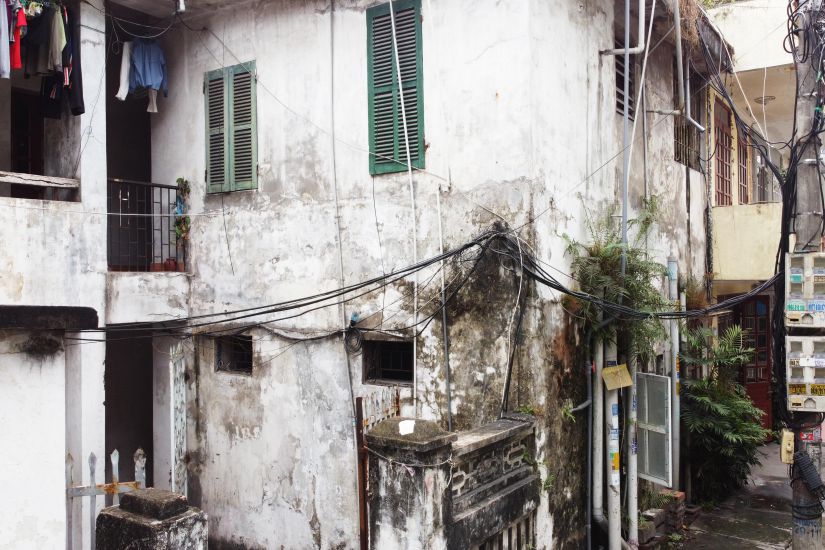 2-storey collective housing area for workers in Ha Tu mine, Ha Long city, Quang Ninh province. Photo: Doan Hung
