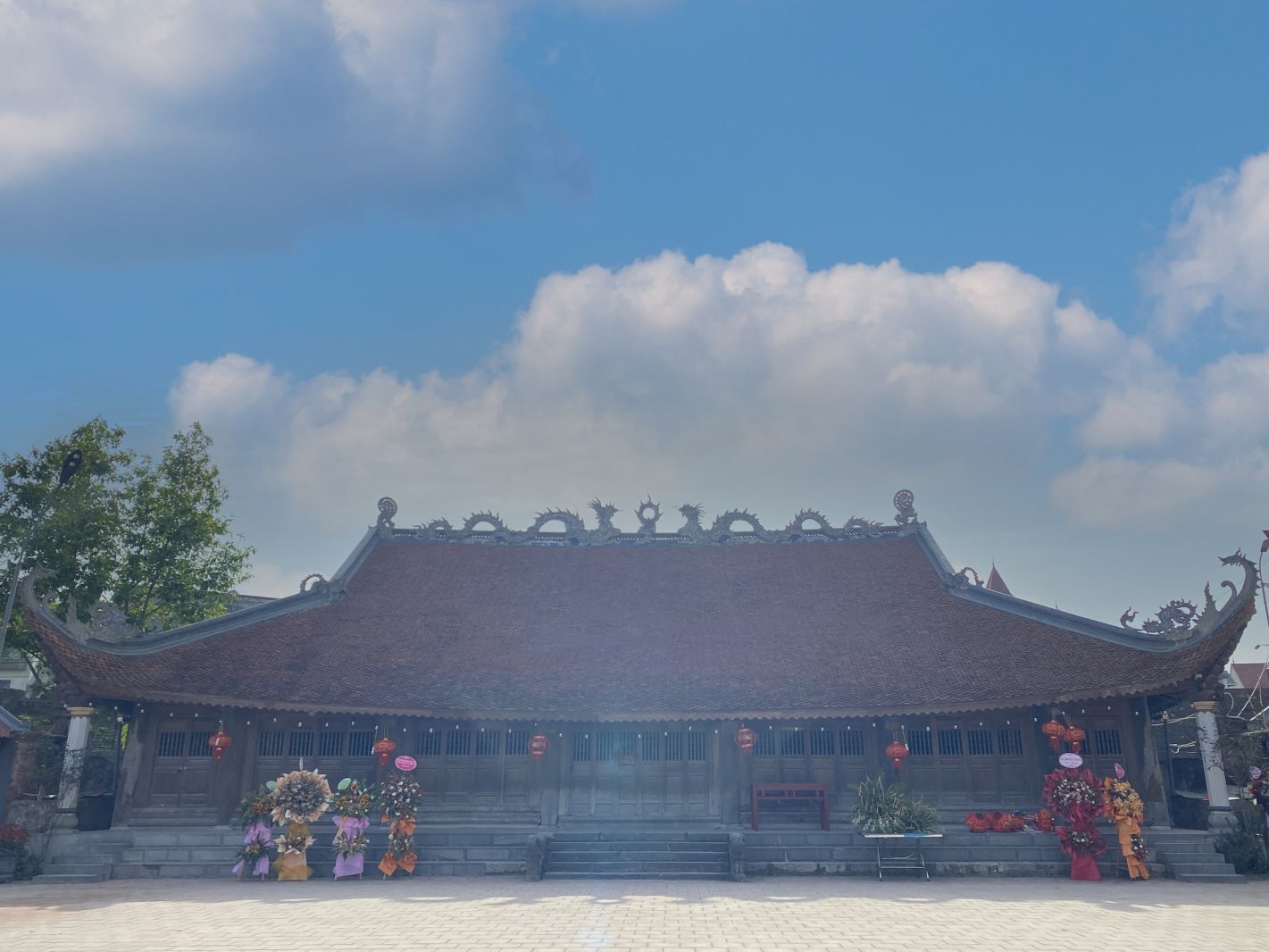 The Great hall of Tien Le Communal House has a unique architectural space. Photo: Le Phuc