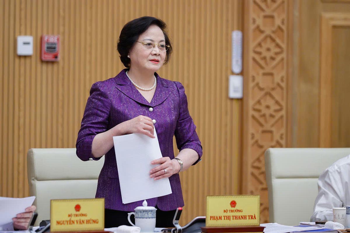 Bo truong Bo Noi vu Pham Thi Thanh Tra. Anh: VGP/Nhat Bac.