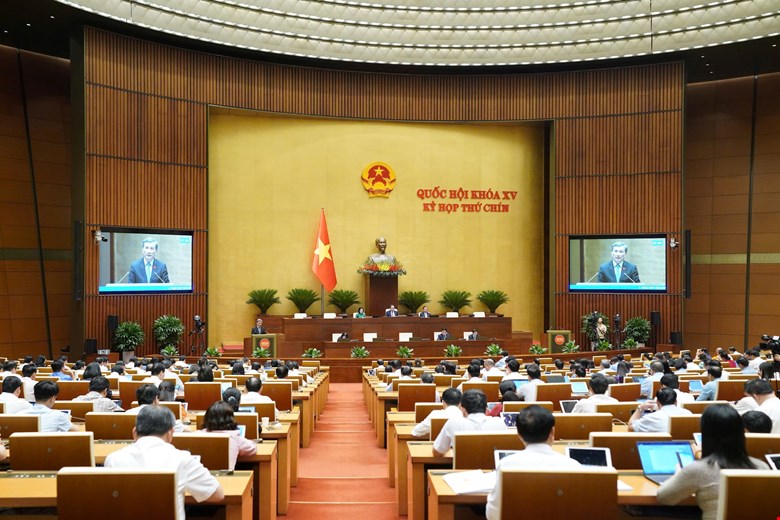 Cac dai bieu du phien hop chieu 9.5. Anh: Quochoi.vn