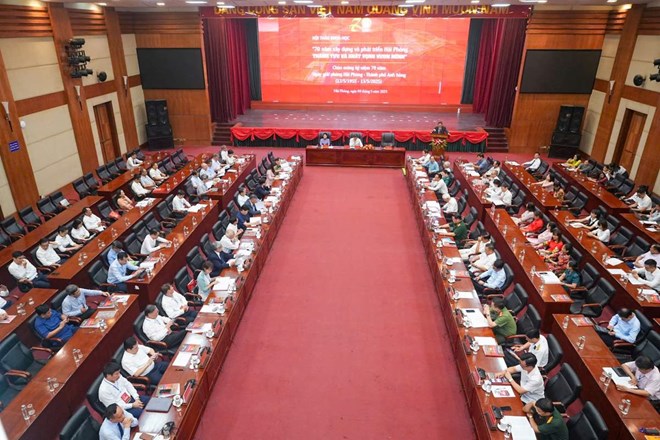 Hải Phòng tổ chức hội thảo về 70 năm xây dựng và phát triển thành phố