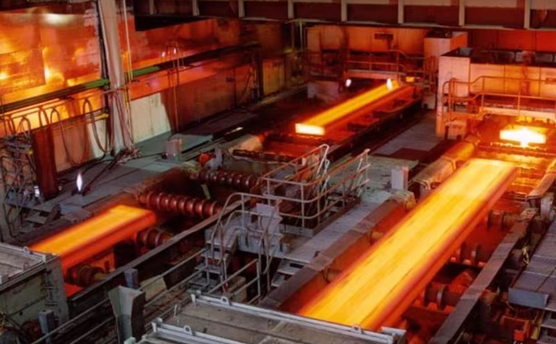 The steel rolling factory project has a designed capacity of 600,000 tons/year. Photo: Vinh Phuc Provincial People's Committee