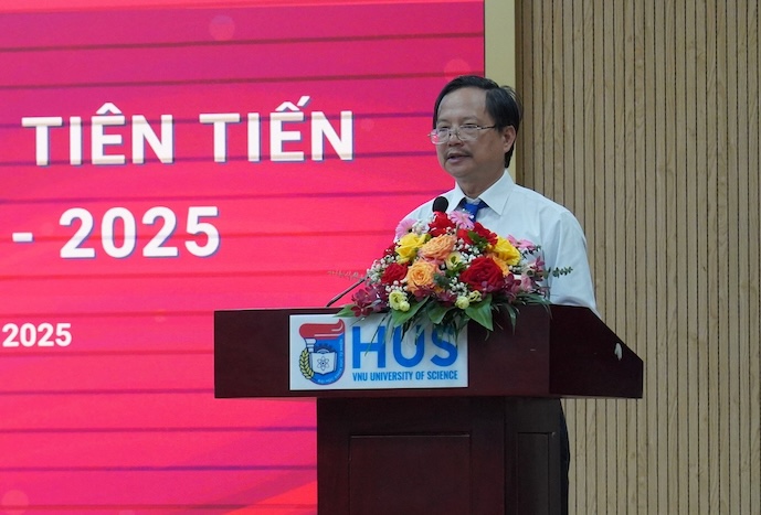 GS.TSKH. Vu Hoang Linh, Chu tich Hoi dong Truong Dai hoc Khoa hoc Tu nhien, DHQGHN nhiem ky 2023-2028. Anh: Truong Dai hoc Khoa hoc Tu nhien.