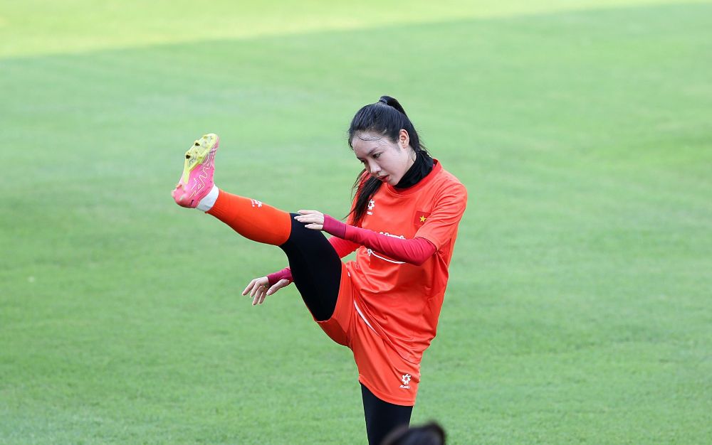 Defender Tran Thi Duyen of the Vietnam women's team. Photo: Minh Dan