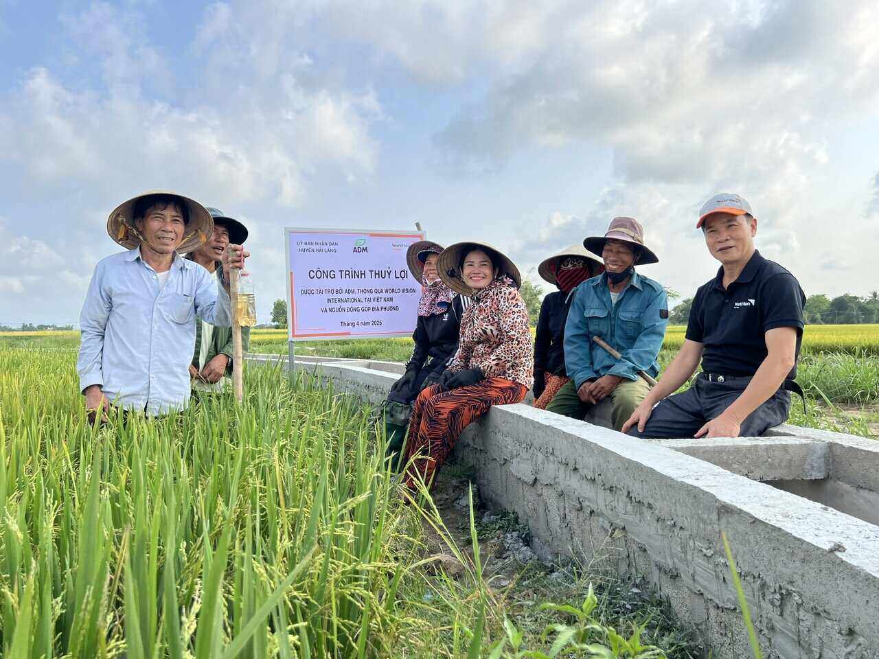 The irrigation project "Ensuring irrigation water sources, improving the lives of farmers" in Hai Lang, Quang Tri province has been implemented from February to April 2025. Photo: World Vision International in Vietnam