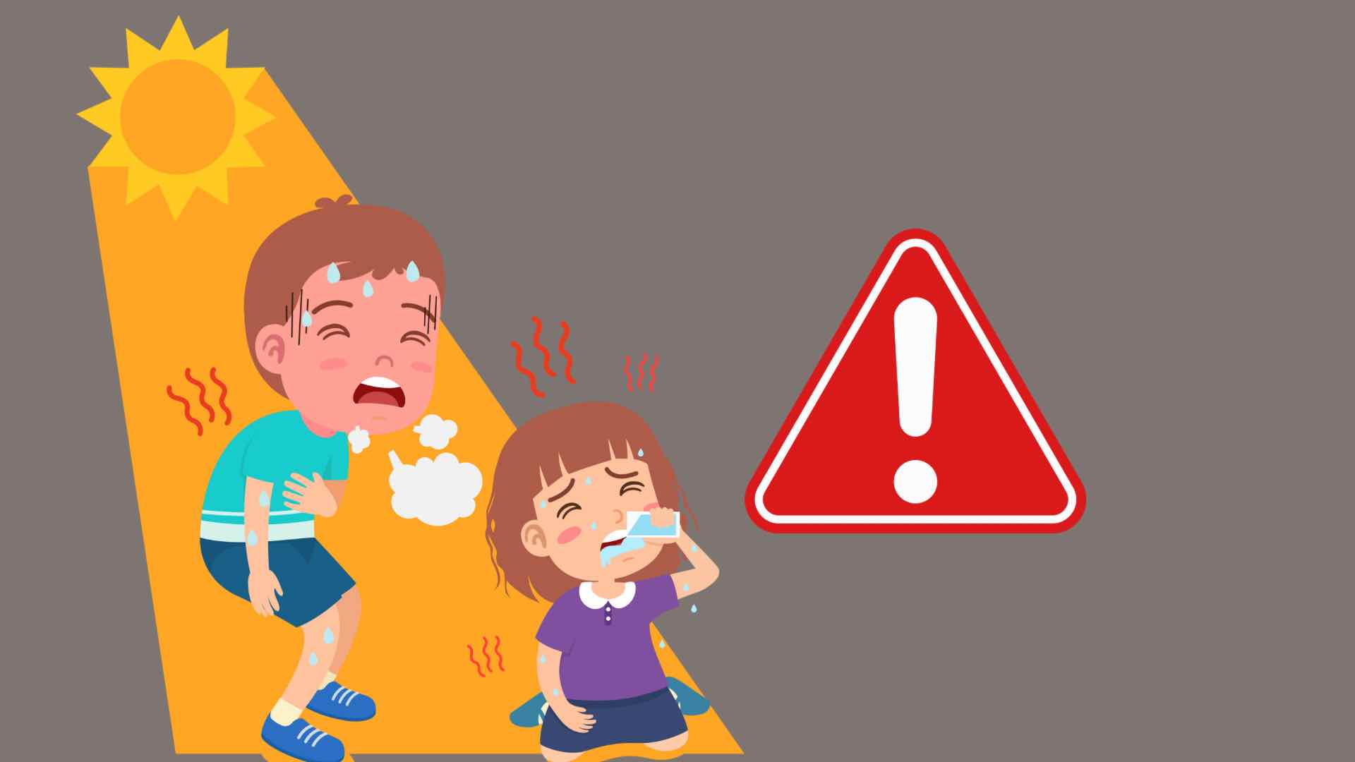 Las altas temperaturas prolongadas, especialmente en los periodos de calor extremo, pueden causar un choque termico. Imagen de la imagen: