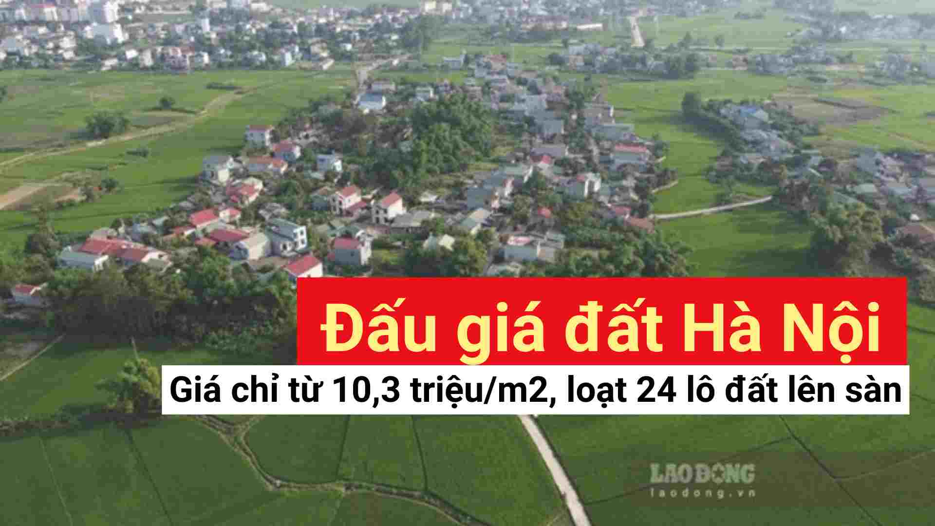 La subasta de tierras de Hanoi: 24 lotes en serie en el piso, desde 10,3 millones por m2