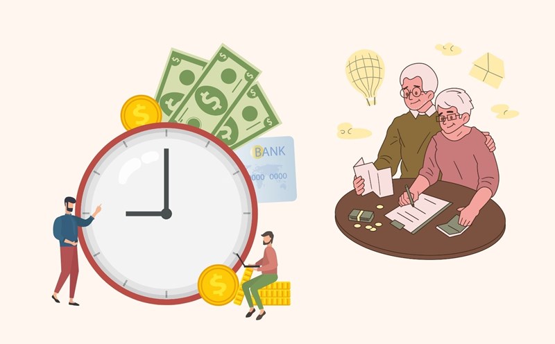 Paying voluntary social insurance for enough time will have a health insurance card upon retirement. Graphics: Linh Dan