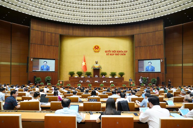 The 9th session, the 15th National Assembly. Photo: Pham Thang