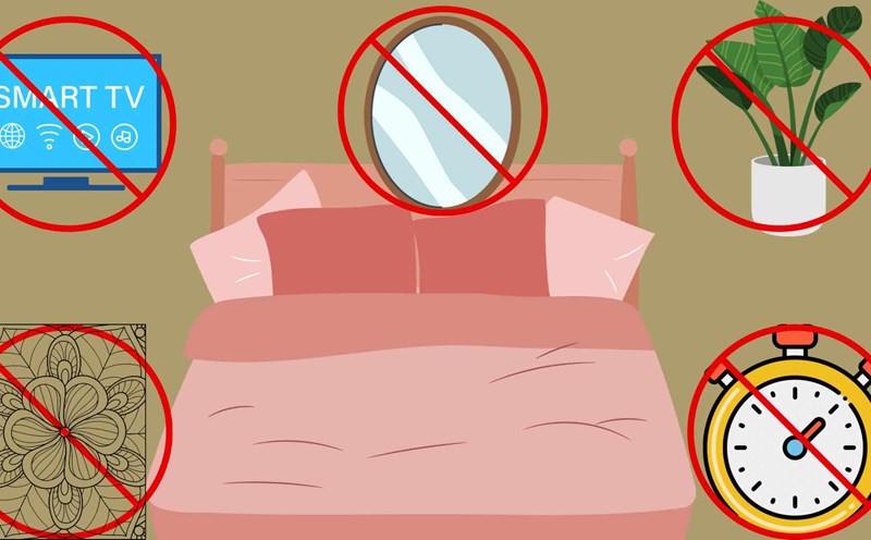 5 items that should not be placed in the bedroom. Graphic photo: Hoang Loc