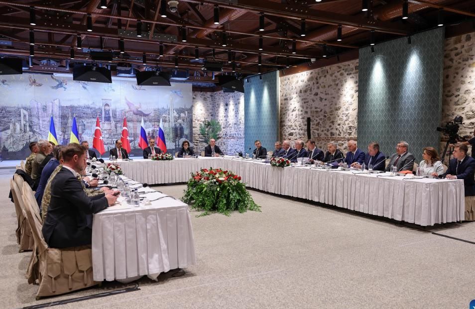 Phai doan Nga va Ukraina dam phan tai Istanbul, Tho Nhi Ky, ngay 16.5.2025. Anh: Xinhua