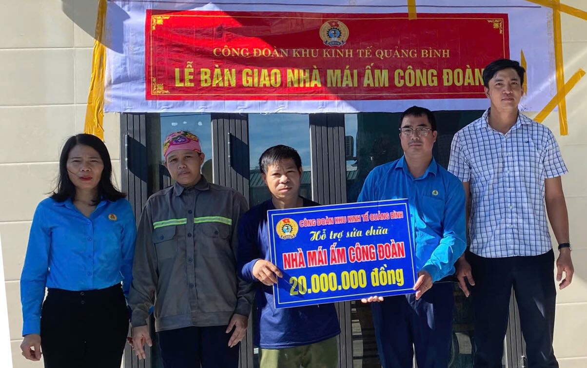 Union Shelter for union members and workers in Quang Binh. Photo: Duc Thinh