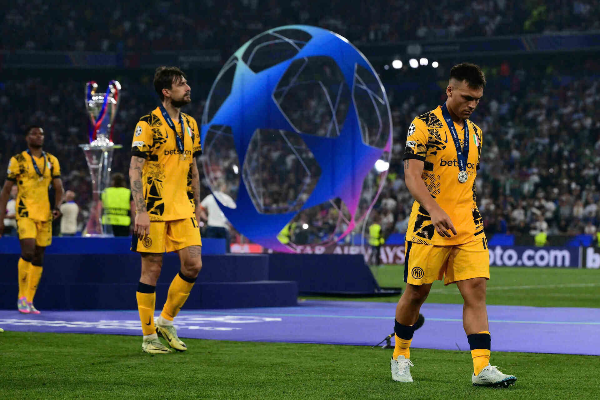 Inter hoan toan bat luc truoc PSG. Anh: AFP