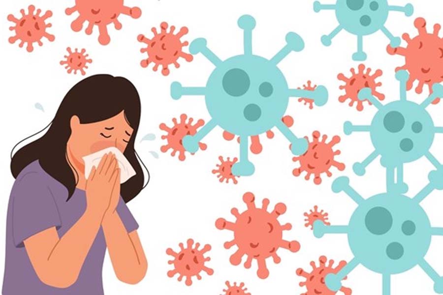 The gut plays an important role in the immune system, helping to prevent colds by maintaining a healthy microbiome and absorbing nutrients. Graphics: Huong Son