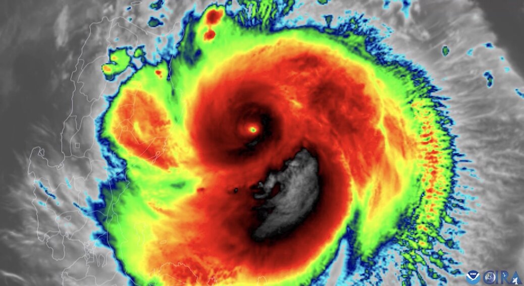 El Super Typhoon Usagi se acerco a Filipinas durante la temporada de tormentas de 2024. Foto: NOAA