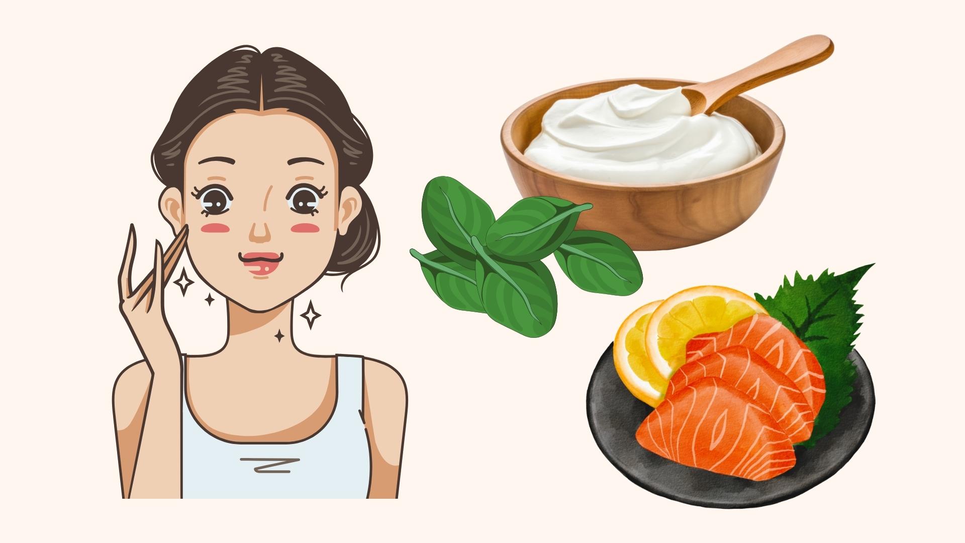 The secret to preventing skin aging with 5 easy-to-find foods. Graphics: Phuong Anh