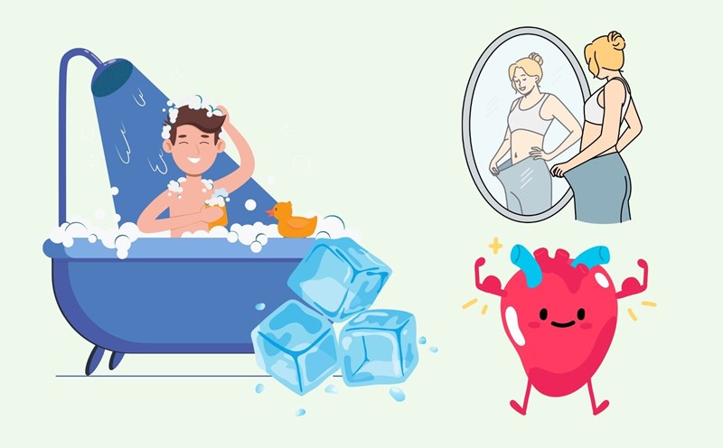 5 surprising benefits of bathing in ice. Graphics: Phuong Anh
