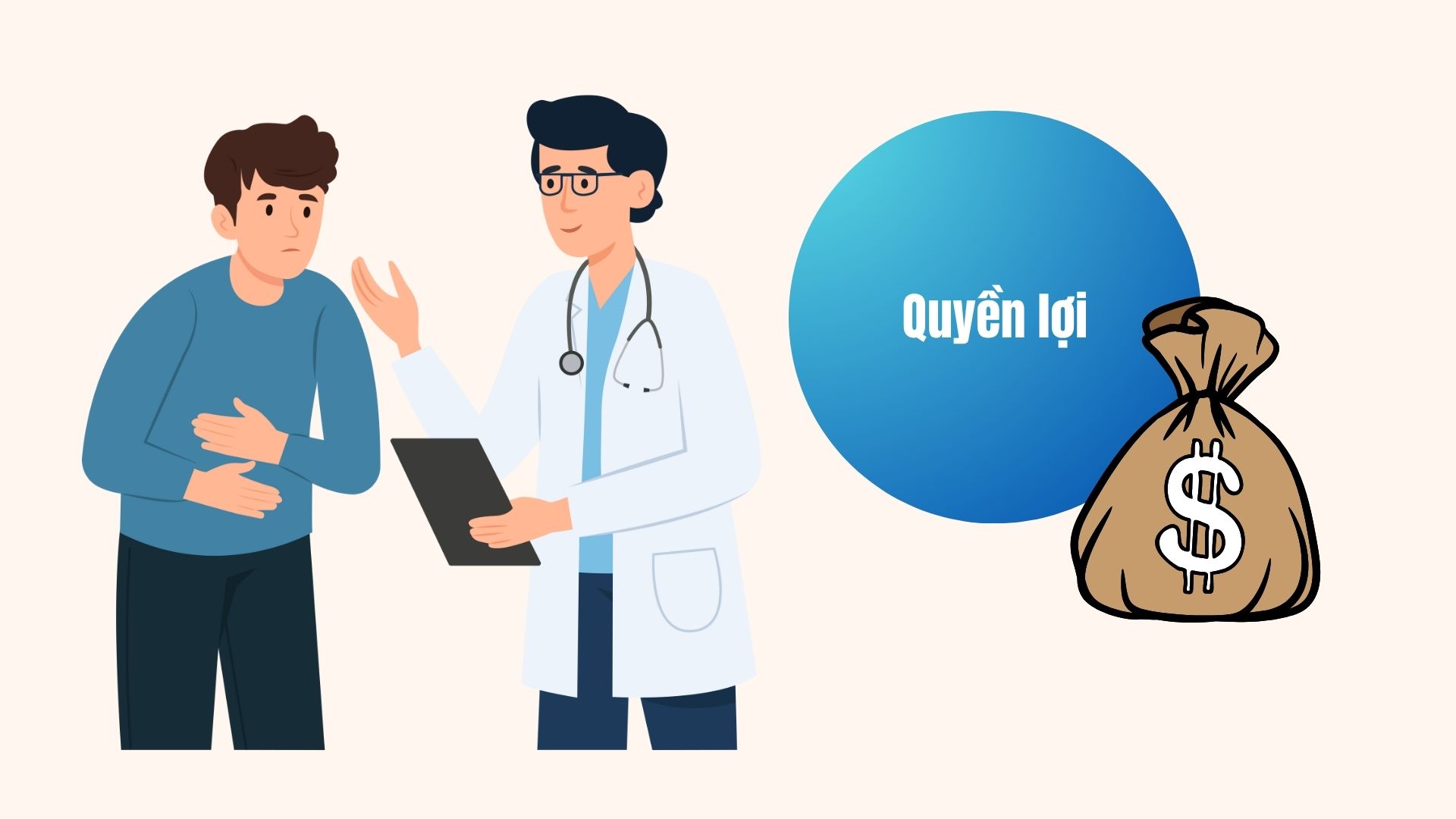 A partir de 1.7, millones de personas que participan en el seguro de salud durante 5 años consecutivos recibiran 3 beneficios mas. Grafico: Linh Dan