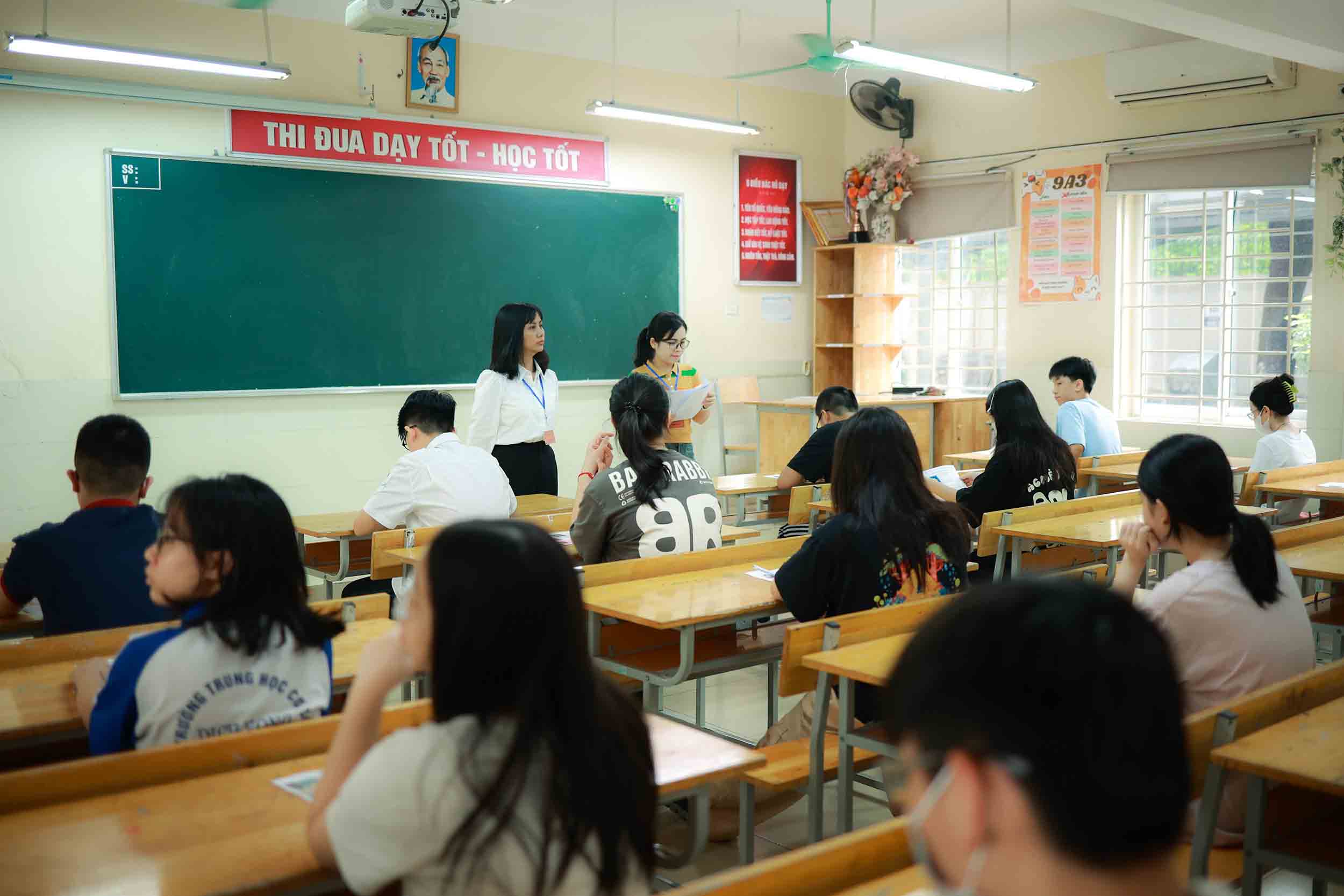 Public 10th grade exam in Hanoi in 2024. Photo: Hai Nguyen
