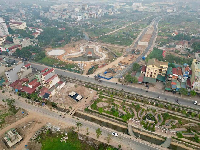 El Distrito de Tin de Thuong se esta preparando para construir una nueva ruta de casi 1 km de largo. Foto: Huu Chanh
