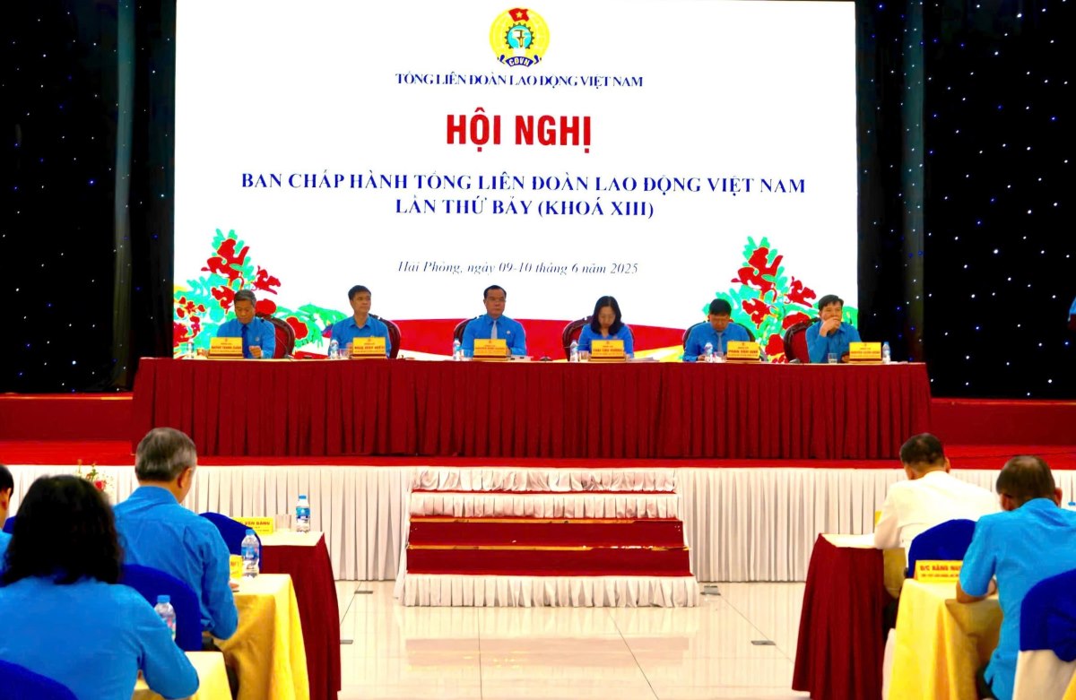 Phien lam viec ngay 10.6 cua Hoi nghi Ban Chap hanh Tong LDLD Viet Nam lan thu 7 khoa XIII. Ảnh: Mai Dung