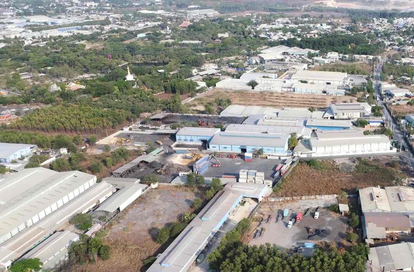 Dong Nai requiere la reubicacion de empresas en el area terrestre de aproximadamente 72 hectareas en Phuoc Tan Ward, Bien Hoa City en 2025. Foto: HAC HAC