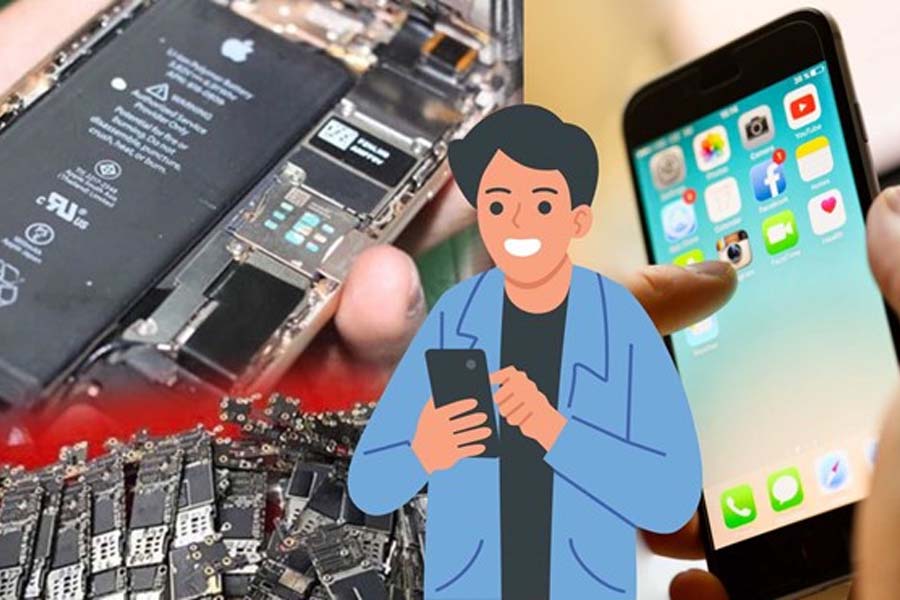 Tips to recognize an iPhone with previous hardware intervention or component replacement. Graphics: Hao Thien