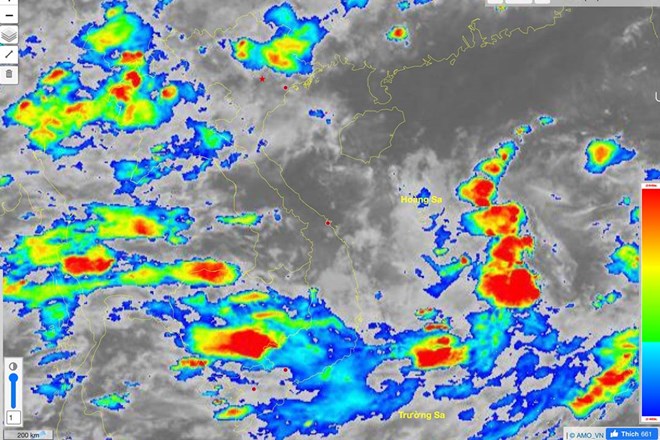 La baja presion es mas fuerte. Foto: Centro de meteorologico e hidrometeorologia