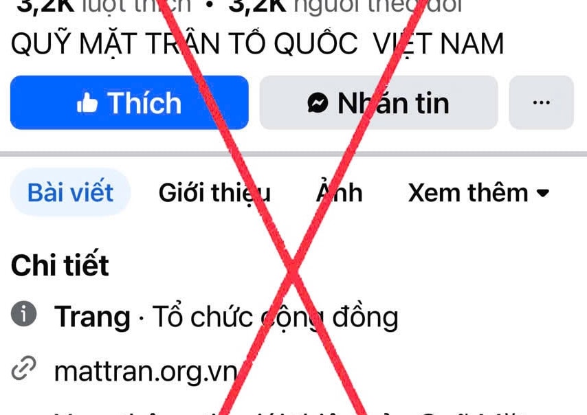 La falsa avenida fan, aprovechando el nombre del Comite del Frente de la Paterna de Vietnam para movilizar el apoyo de agencias, empresas, organizaciones e individuos en el hogar y en el extranjero. Foto: Td