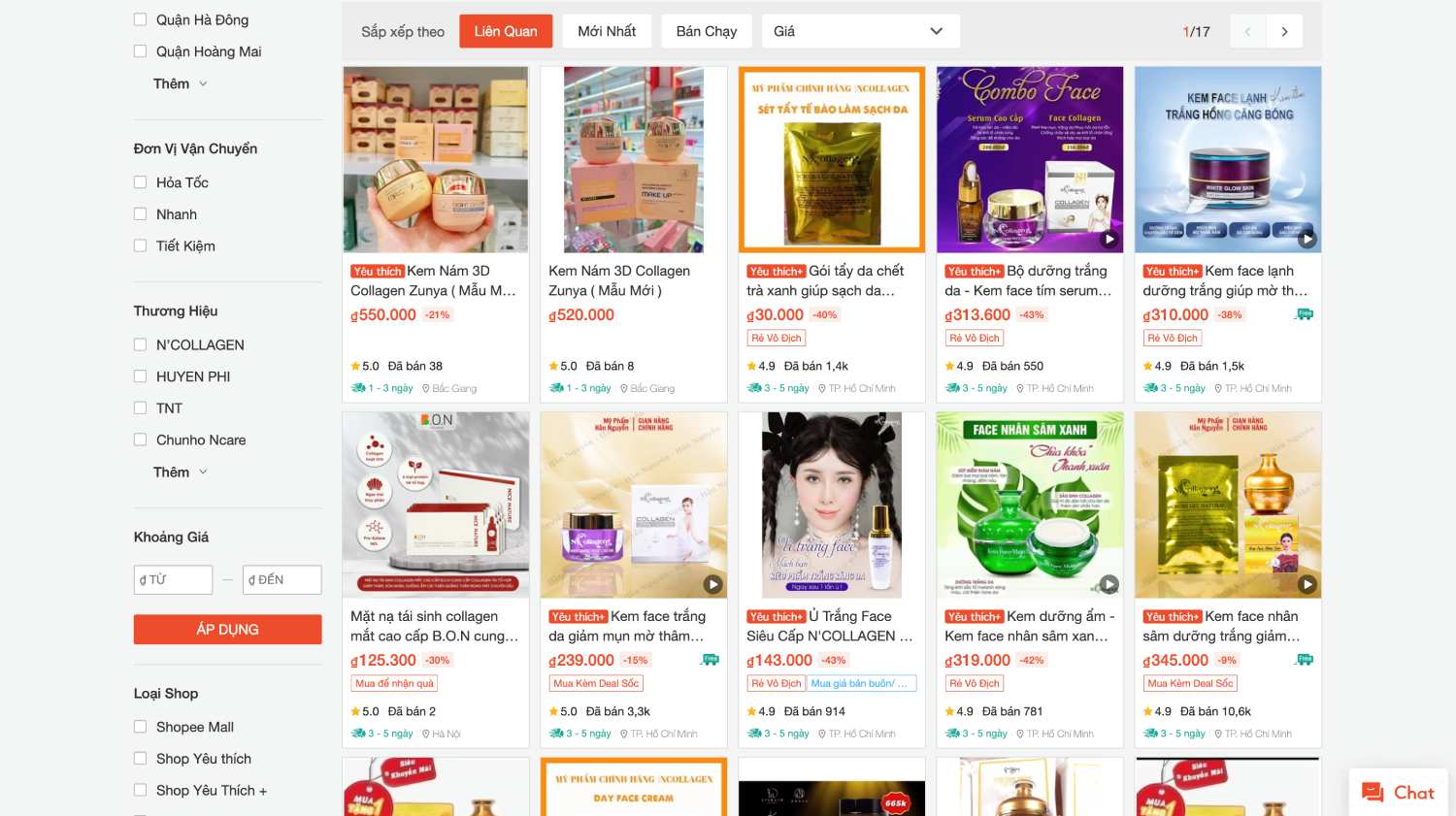 Many other Ngan Collagen products are still on sale online. Photo: Ha Le