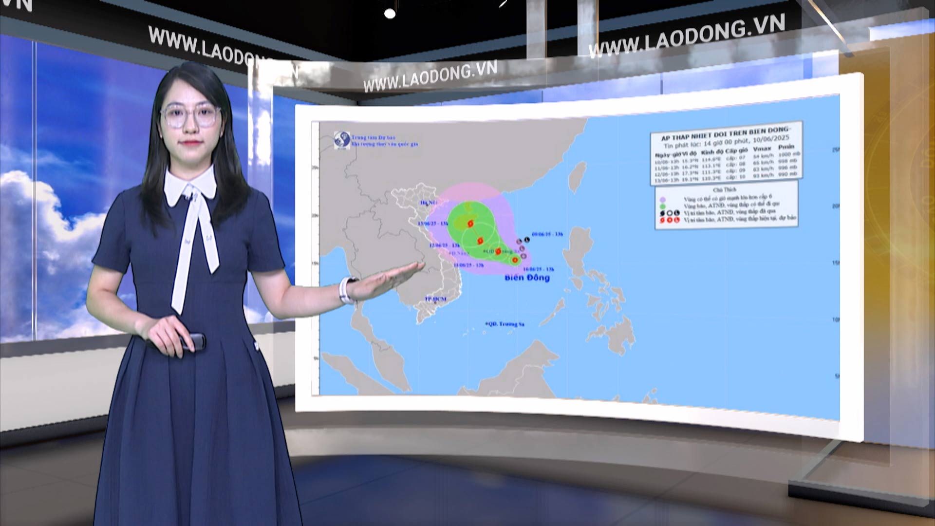Pronostico del tiempo esta noche y mañana 11.6
