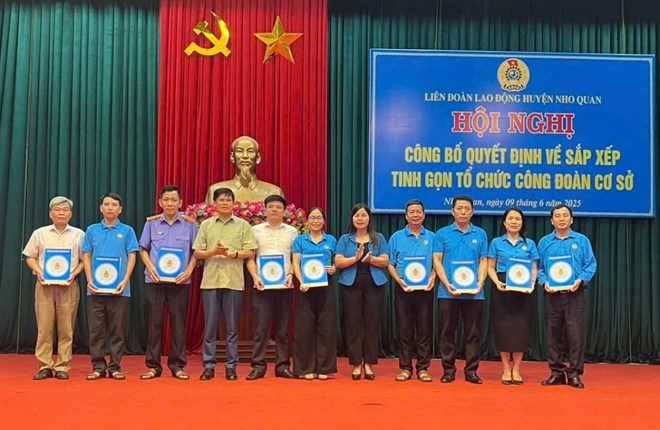 Giải thể 213 CĐCS khối hành chính sự nghiệp tại Ninh Bình