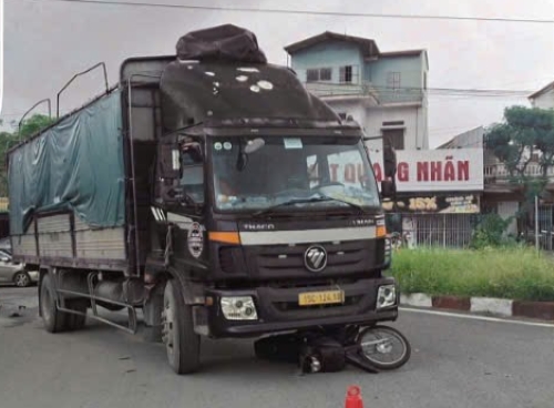 La escena del accidente. Foto: Comite de Seguridad del Trafico de Hai Phong