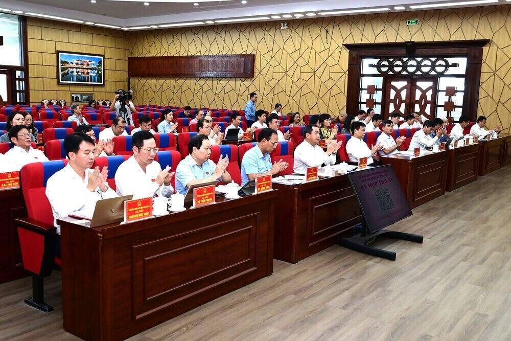 El Consejo Popular de la Provincia de Hai Duong aprobo una serie de resoluciones importantes para la fase de conversion. Foto: Hai Duong Provincial E -Portal