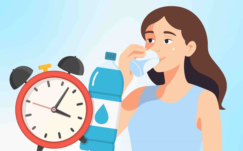 Simple tips to help you drink more water in the summer. Graphics: Dinh Dinh