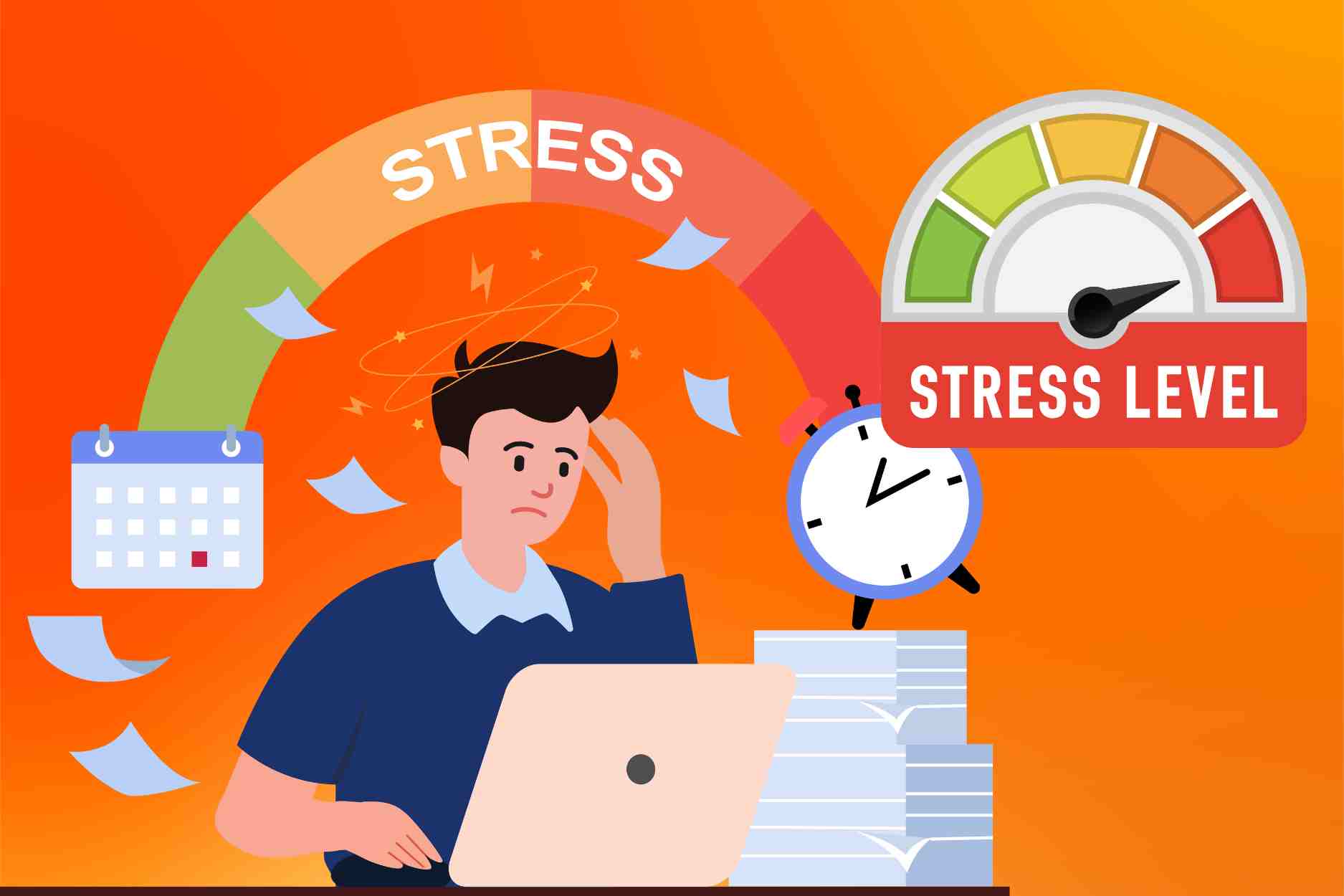 Eliminate anxiety, relieve stress with 5 golden secrets. Graphics: Dinh Dinh