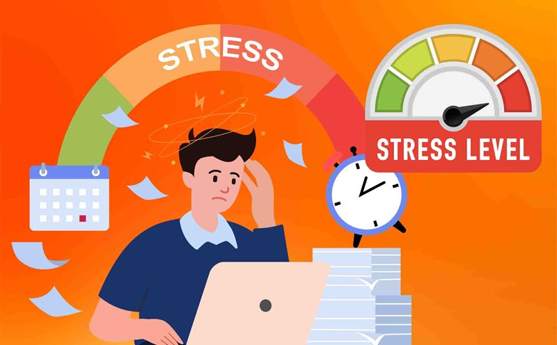 Eliminate anxiety, relieve stress with 5 golden secrets. Graphics: Dinh Dinh