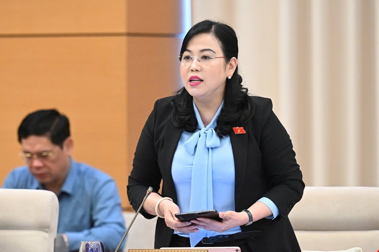 Chairman of the Delegation Work Committee Nguyen Thanh Hai suggested that a legal support is needed for scientists because "sciences have tried, there are errors, 100 studies only have one correct result". Photo: Quochoi.vn