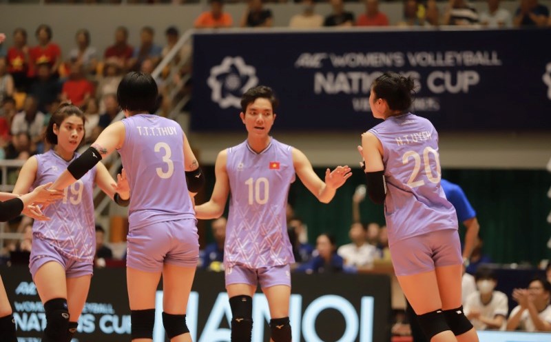 The Vietnam women's volleyball team will meet India at the AVC Nations Cup 2025. Photo: Hoang Hue