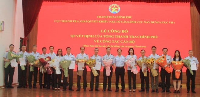 Thanh tra Chính phủ công bố quyết định về công tác cán bộ