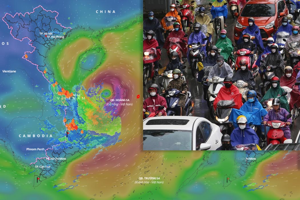 Ultimo pronostico de carretera e impacto de la tormenta No. 1 wutip