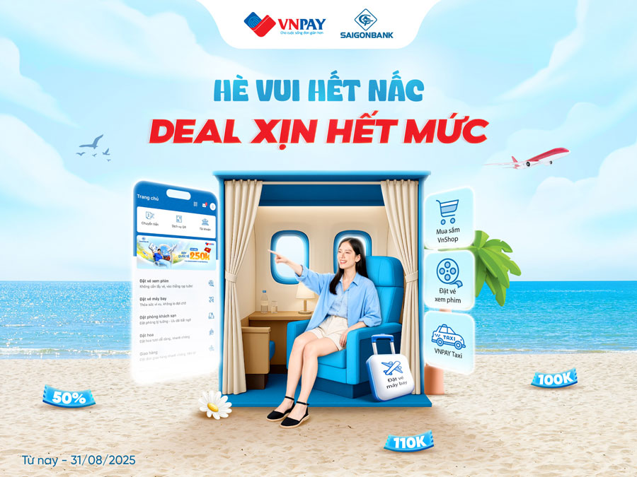 SAIGONBANK Smart Banking bung no uu dai “chao he” toi 675.000 dong.