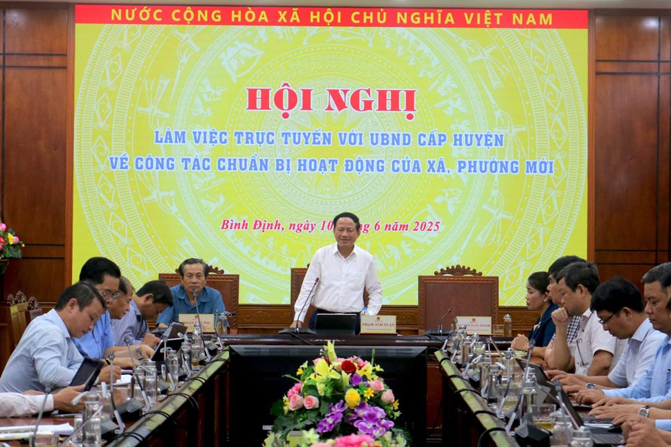 Chu tich tinh Binh Dinh lam viec voi cac