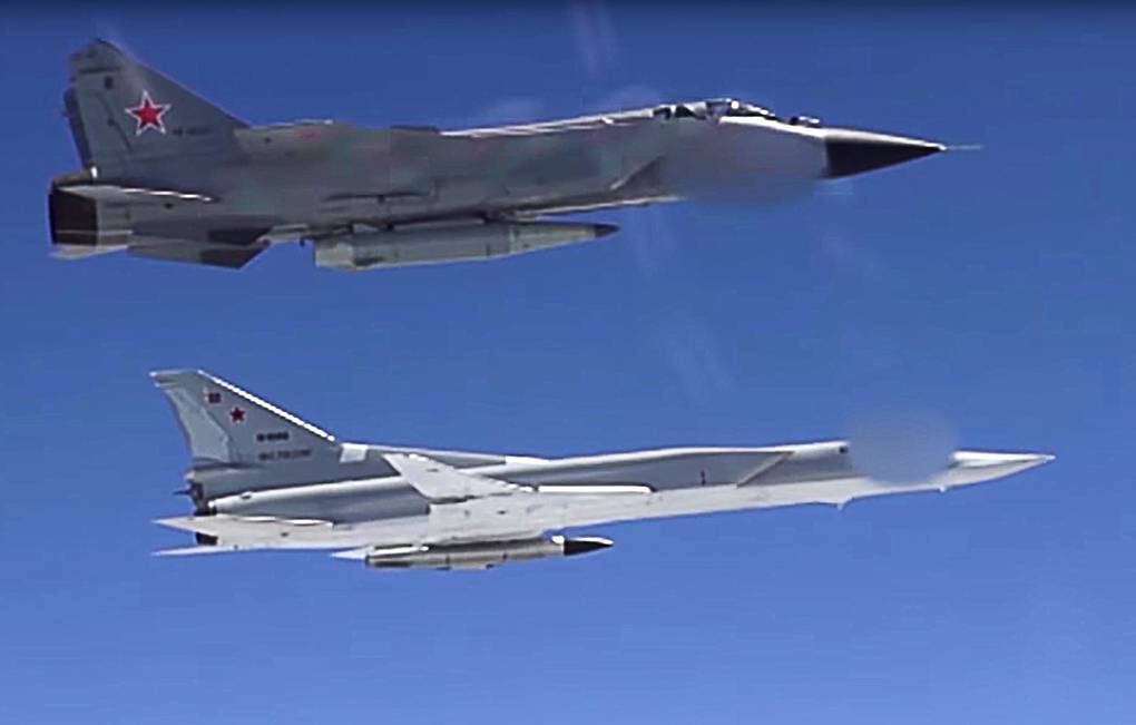 Bombarderos estrategicos del misil Kinzhal de Rusia. Foto: Tass