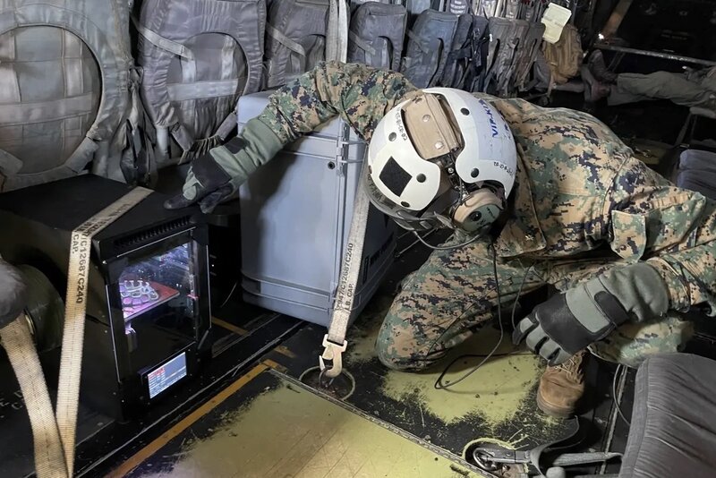 Los soldados estadounidenses usan impresoras 3D en misiones. Foto: American Marines