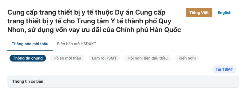 Goi thau Cung cap trang thiet bi y te cho Trung tam Y te TP Quy Nhon tri gia hon 57 ti dong. Anh: Nhom PV